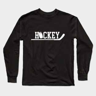 Ice Hockey Player white Long Sleeve T-Shirt